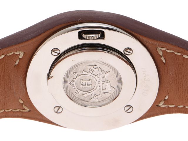 HERMES エルメス 時計 アーネ HA3.410 ホワイト文字盤 ステンレス