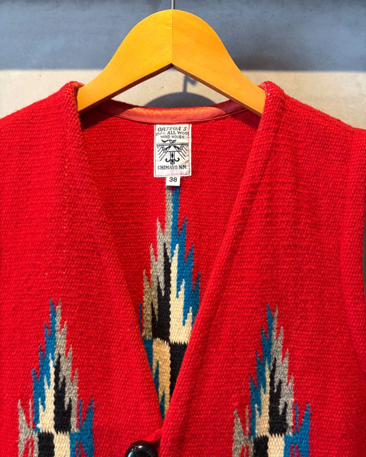 ORTEGA'S-Wool vest-(size 38)Made in U.S.A. 美品 オルテガ