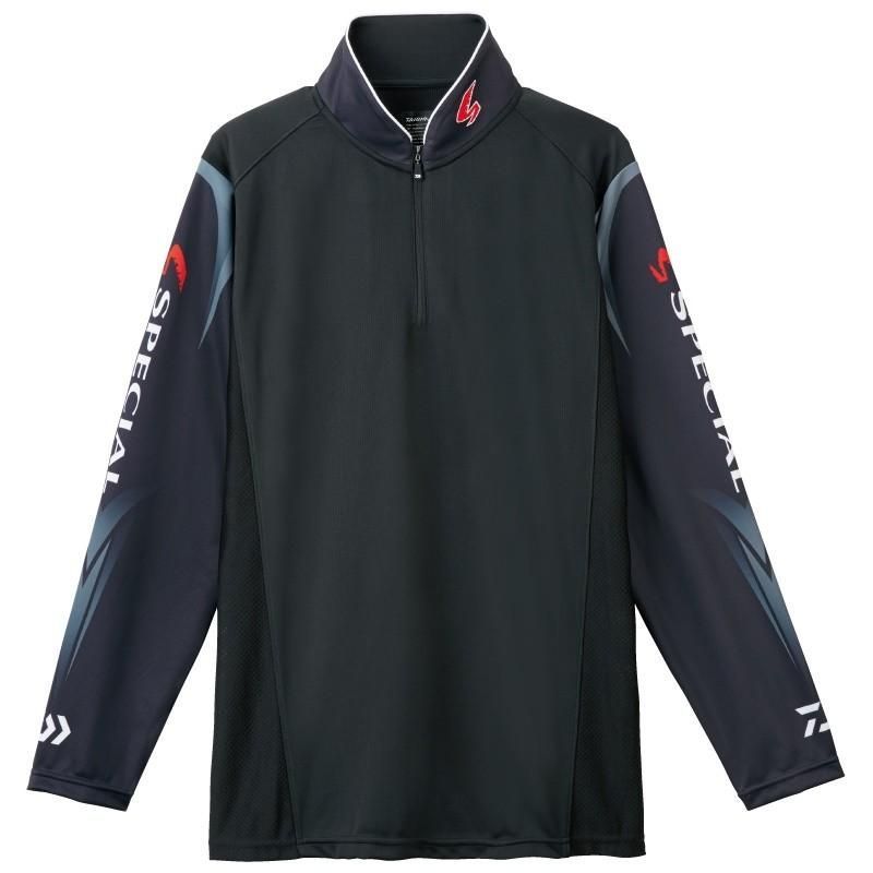 ダイワ スペシャル ウィックセンサー ジップアップ長袖メッシュシャツ DE-7207 ブラック 3XL(4L)サイズ 7,332円
