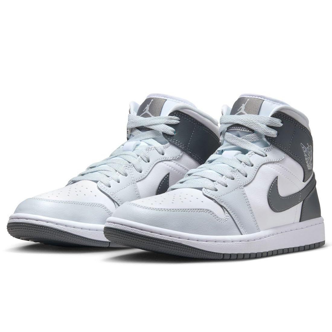 [ナイキ] エア ジョーダン 1 ミッド W AIR JORDAN 1 MID ホワイト/スモークグレー BQ6472-113 25.0cm [25.0 cm]