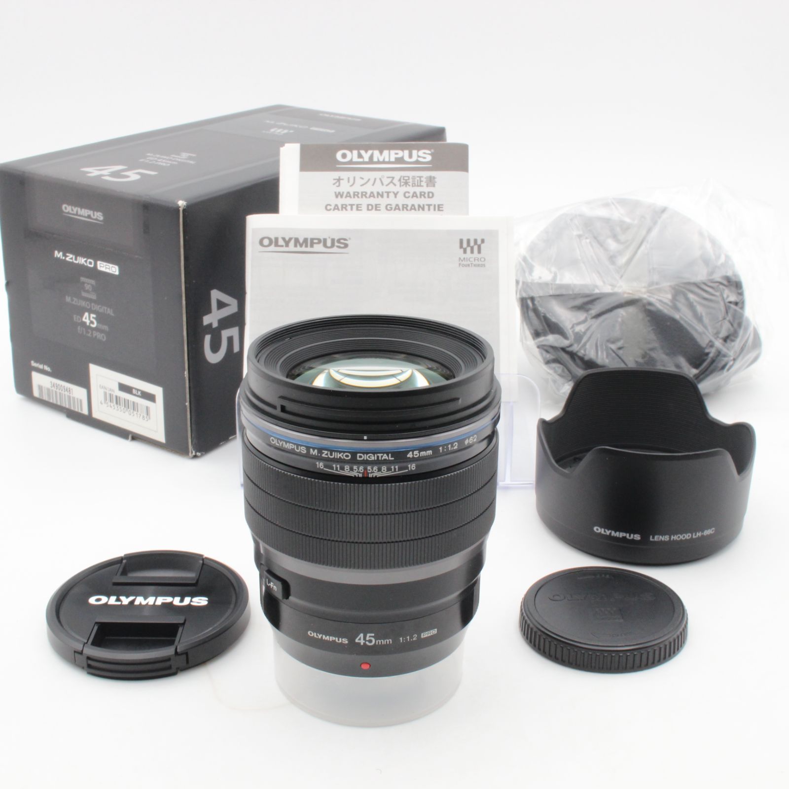 ほぼ新品】 OLYMPUS オリンパス M.ZUIKO DIGITAL ED 45mm f1.2 PRO 元 
