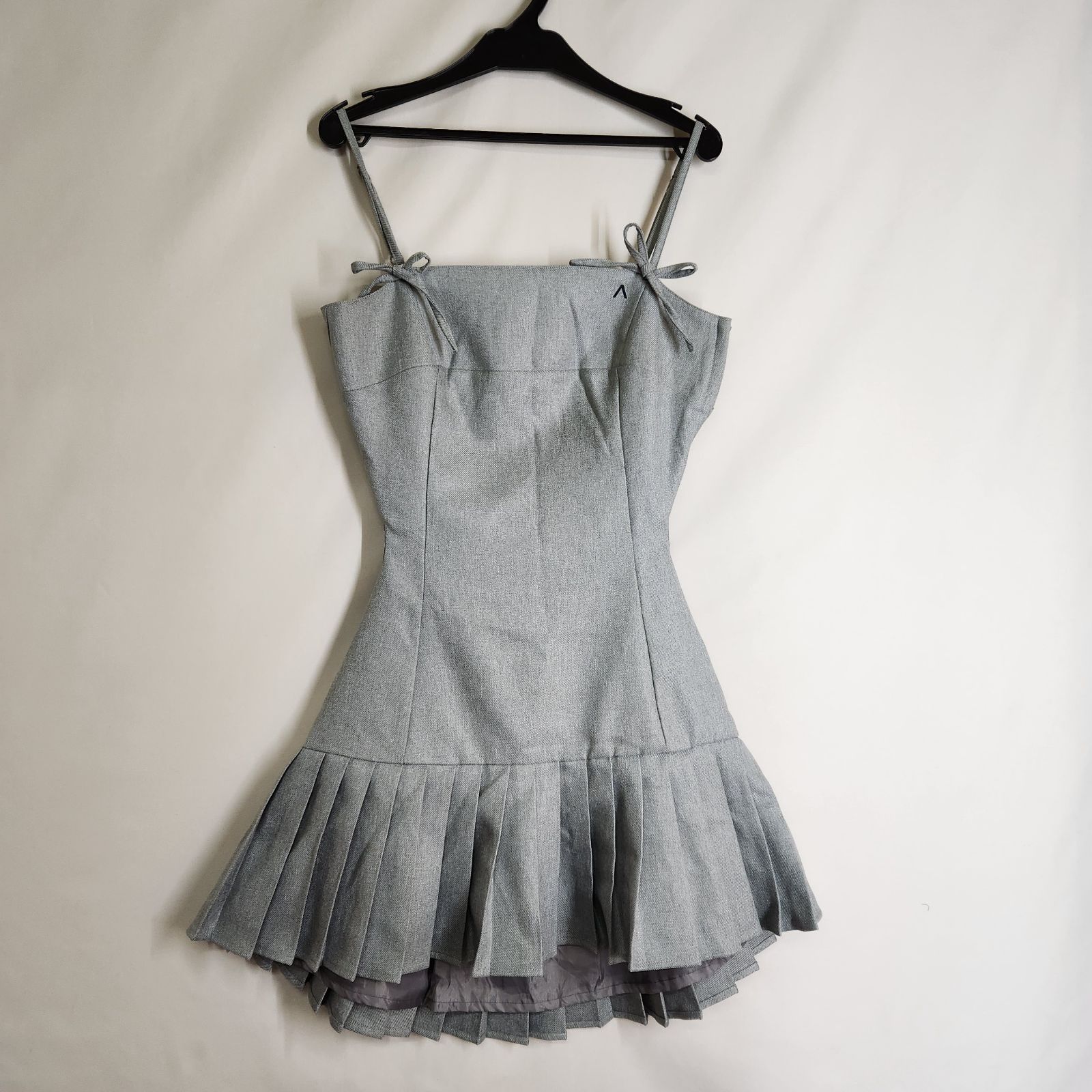 ANDMARY ニットセットミニドレス グレー ANDMARY／アンドマリー karen knit set mini dress セットアップ