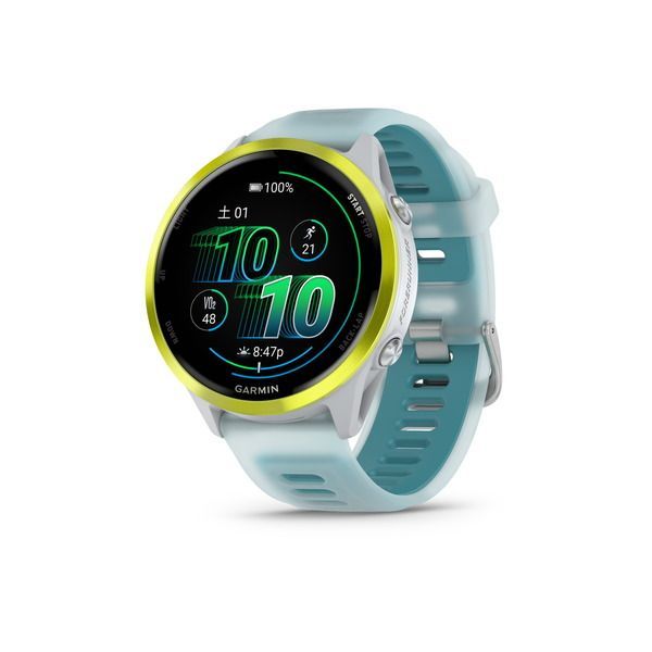 新品 未使用 ガーミン スマートウォッチ ウェアラブル 時計 GARMIN Forerunner 570 47mm White/AmpYellow リファレンス 010-02971-31 6415103