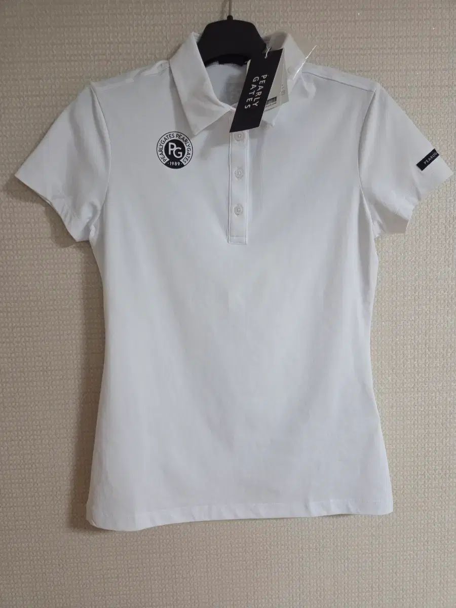 Pearly Gates ゴルフウェア 半袖 カラーTシャツ 白