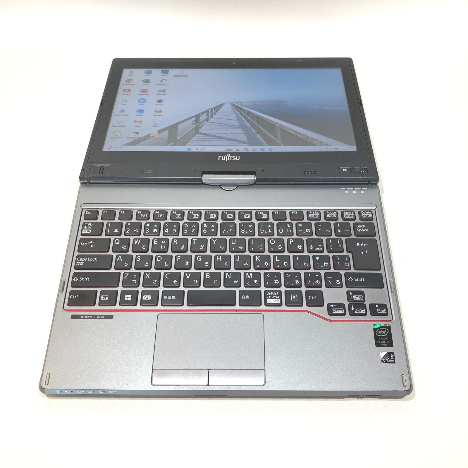 初心者向け✨タッチパネルノートPC 富士通シルバー- メルカリ