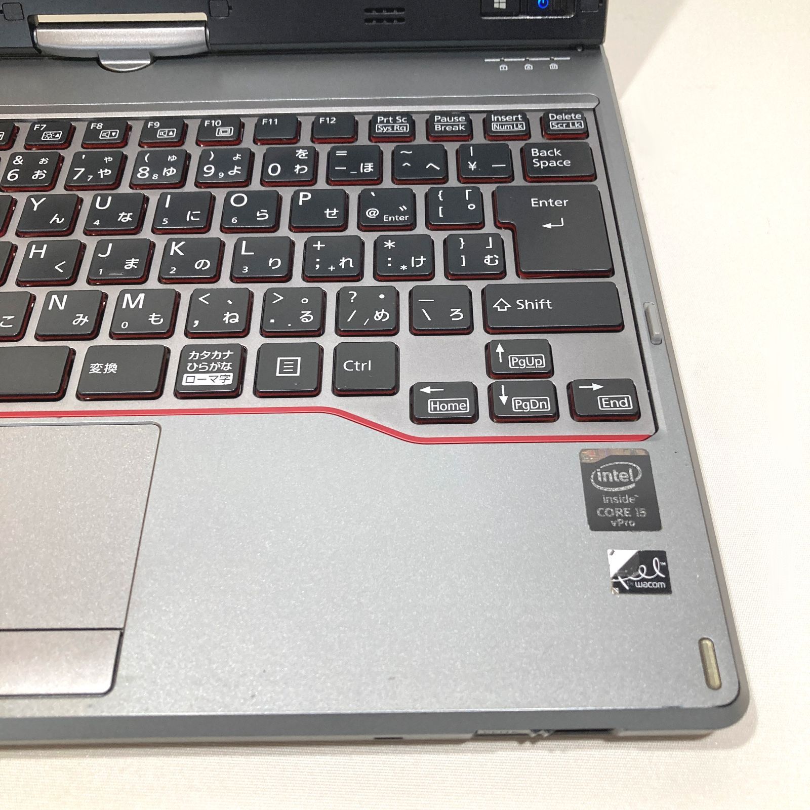 初心者向け✨タッチパネルノートPC 富士通シルバー- メルカリ