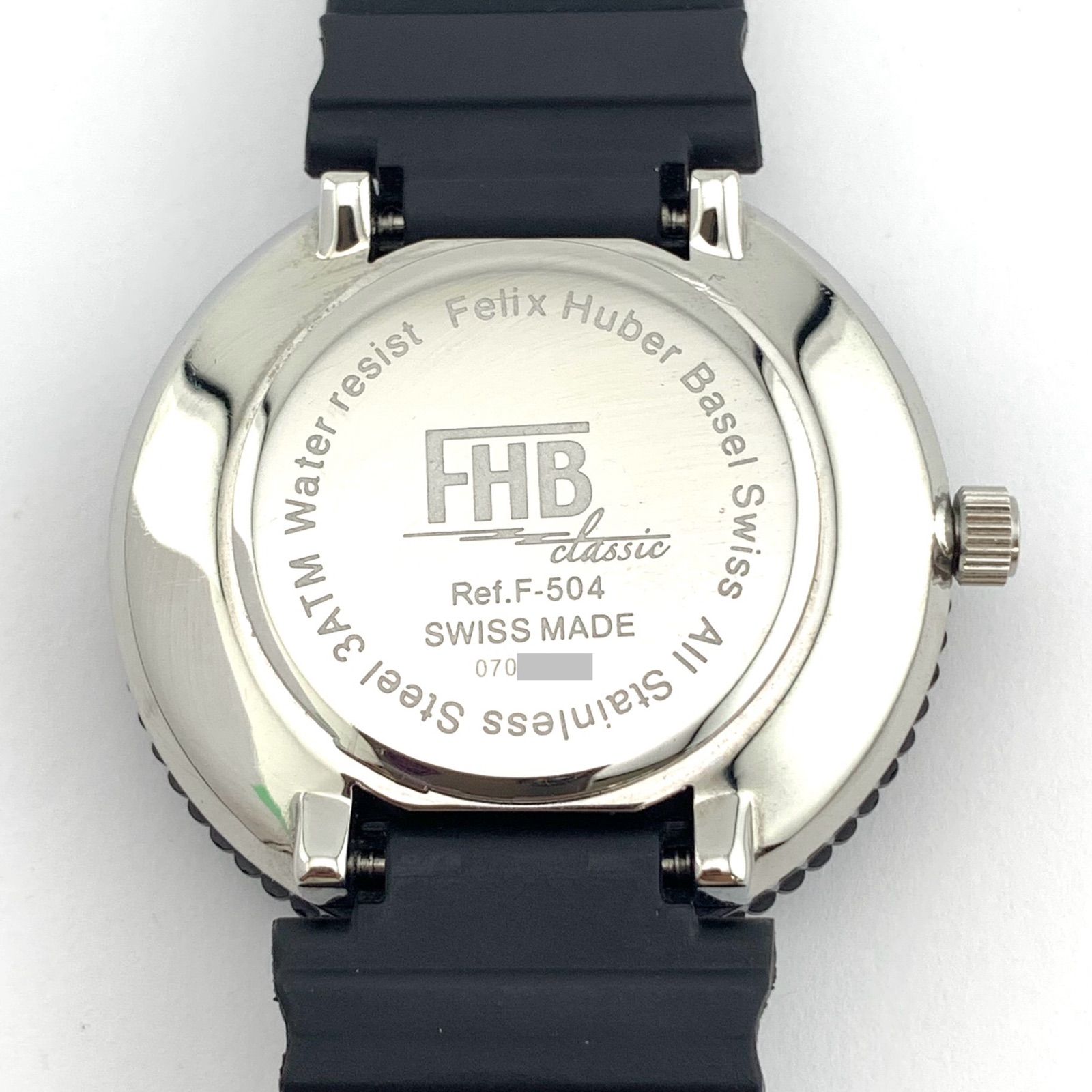 中古】FHB Classic Ref.F-504 SWISS MADE 腕時計 クォーツ - メルカリ