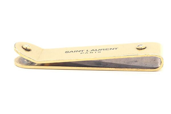 サンローランパリ 485362 ロゴシルバーマネークリップ メンズ SAINT