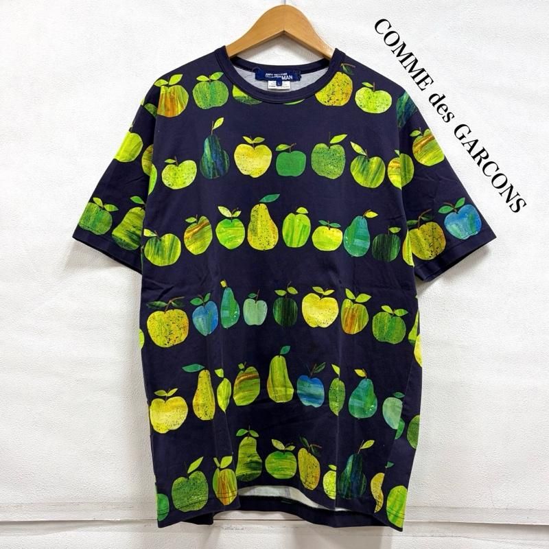 ジュンヤワタナベコムデギャルソンマン 半袖 プリント リンゴ Tシャツ