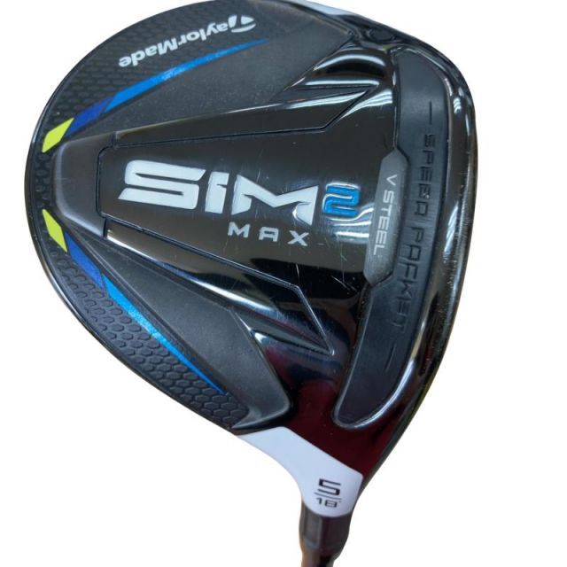 【中古】 テーラーメイド SIM2 MAX 5W フェアウェイウッド FW TENSEI BLUE TM50(SIM2 FW) (フレックスSR) メンズ 男性用 右利き 右用 Cランク ゴルフクラブ