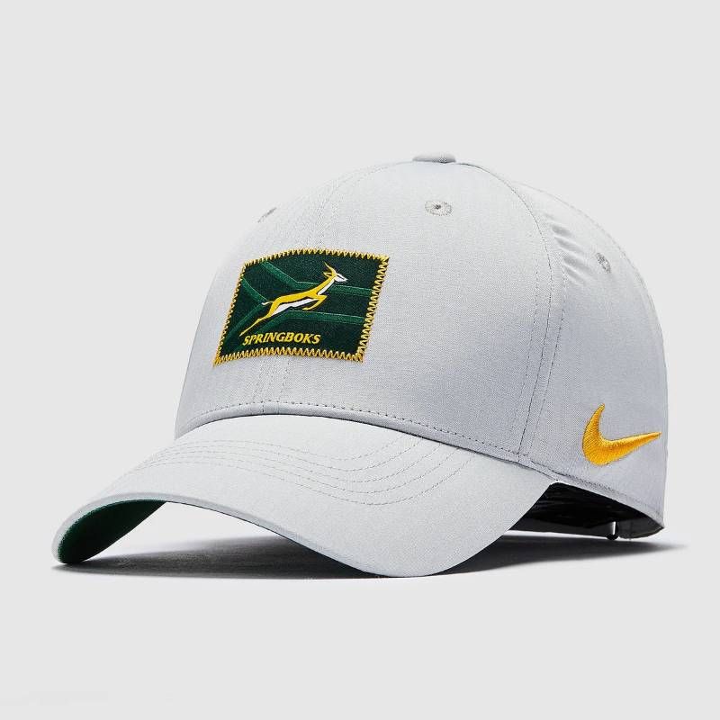 【送料無料・匿名配送】Nike ナイキ 南アフリカ代表 スプリングボクス 26/27 公式 ABツアー エディション 91 キャップ グレー ラグビー 帽子 新品 正規品