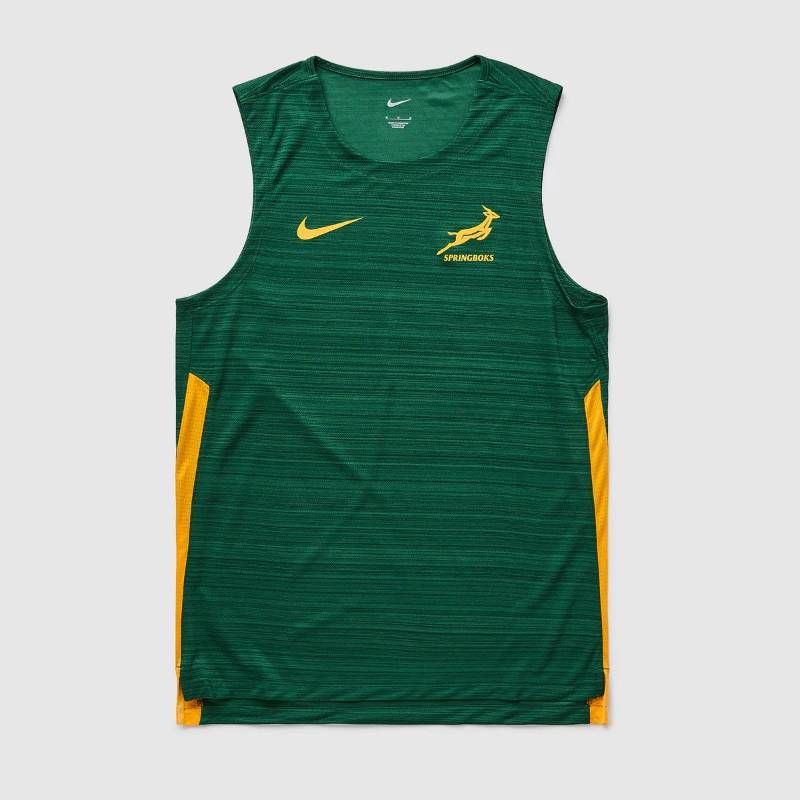 【送料無料・匿名配送】Nike ナイキ 南アフリカ代表 スプリングボクス 26/27 公式 トレーニング シングレット 緑 ラグビー タンクトップ 新品 正規品