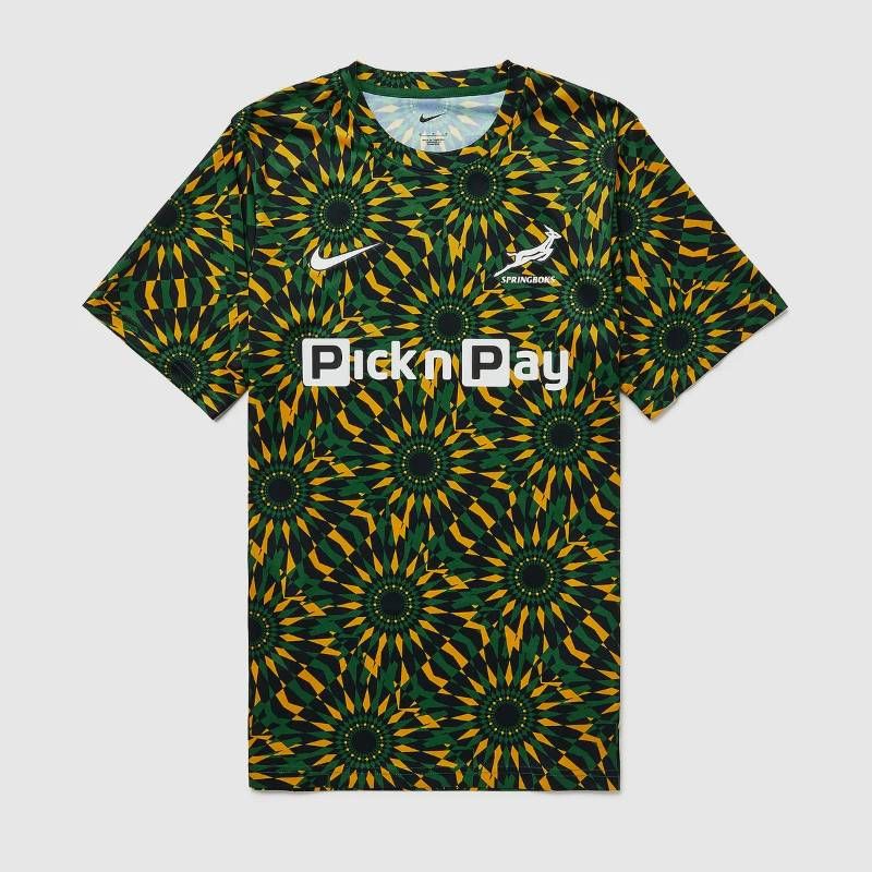 【送料無料・匿名配送】Nike ナイキ 南アフリカ代表 スプリングボクス 26/27 公式 プレマッチ トップ 黒 ラグビー ジャージ 新品 正規品