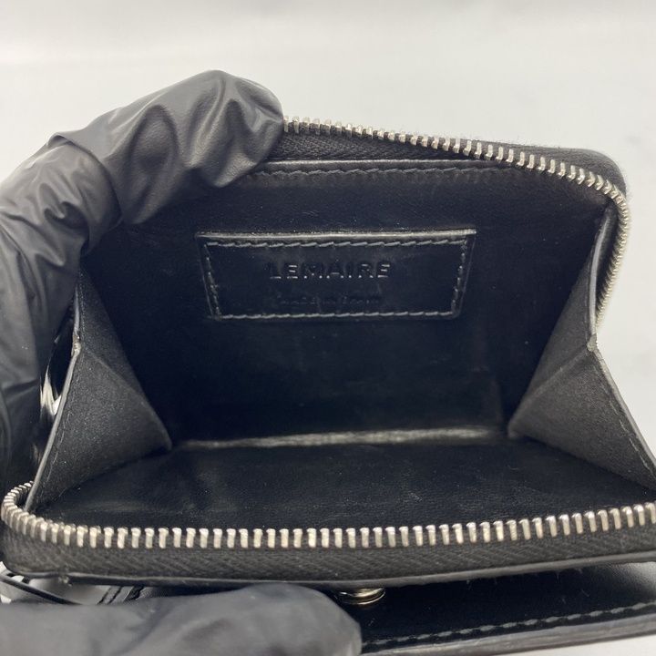 LEMAIRE ルメール RANSEL SQUARE ZIP WALLET レザー ウォレット 二