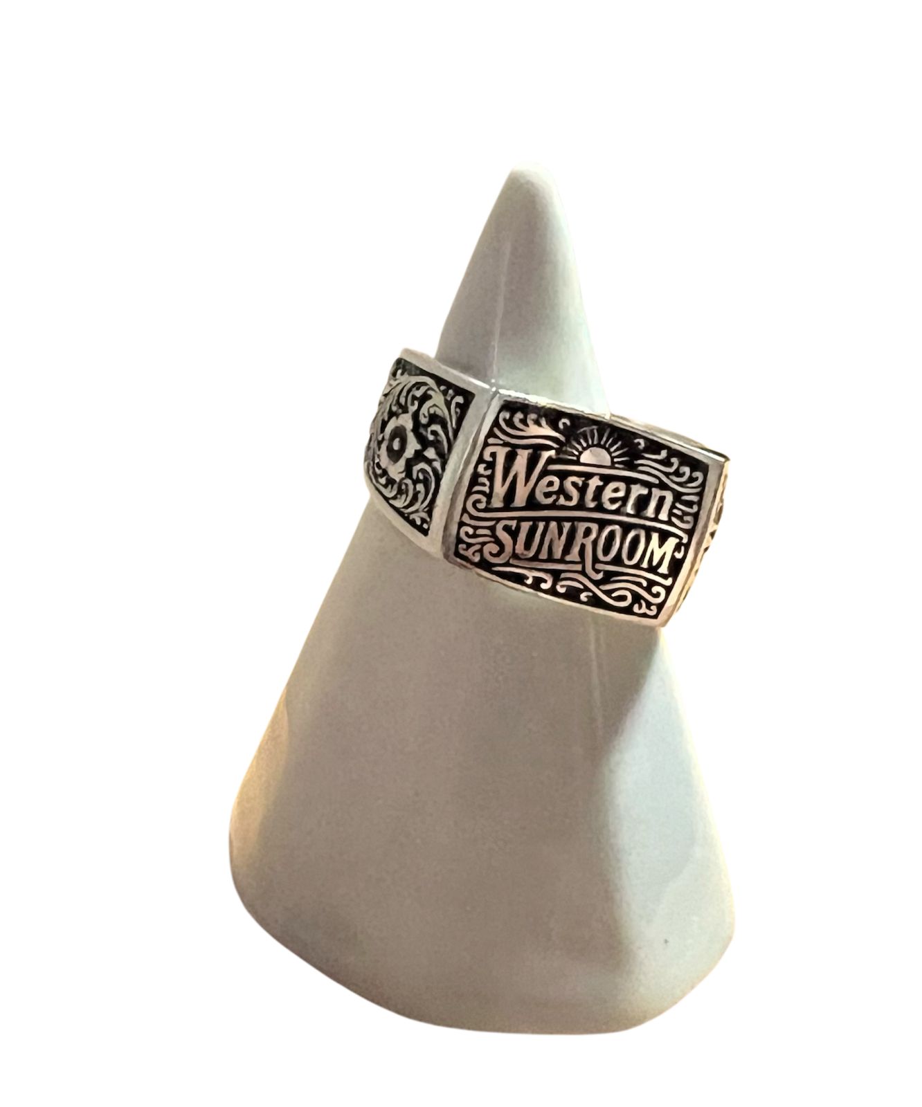 【受注生産】Signet Ring ( 14号~21号 )　シルバー925｜Western Sun Room　( 納期：3~4週間 )