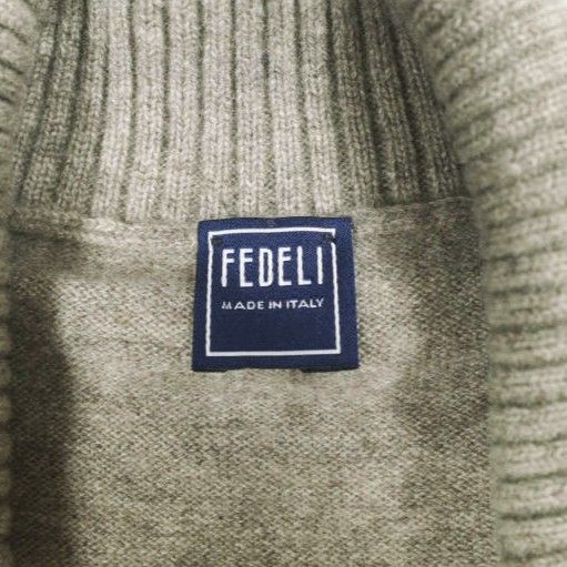 FEDELI フェデーリ フェデリ イタリア製 CARD. TWILL ML. CASHMERE 襟