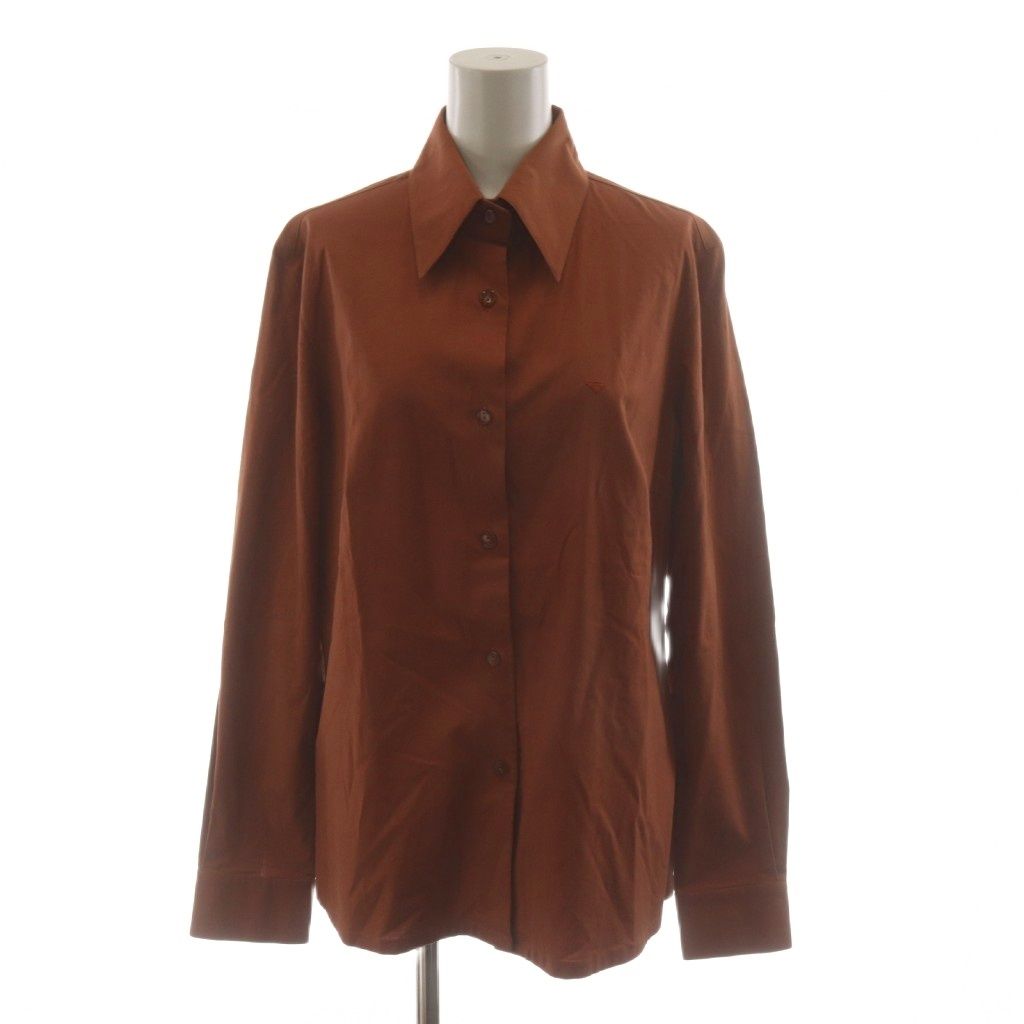 ボッテガヴェネタ BOTTEGA VENETA シャツ ブラウス 長袖 44 茶