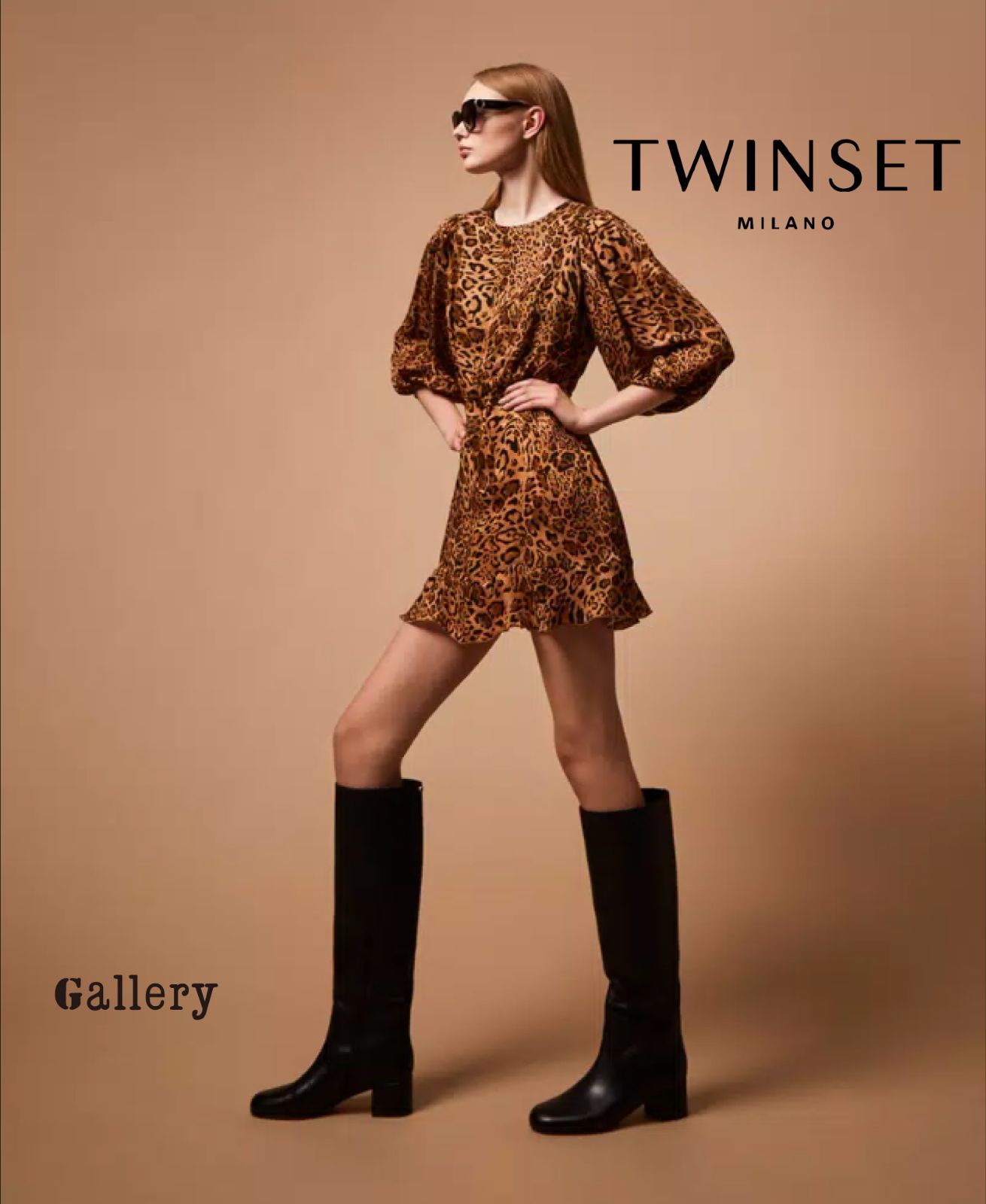 未使用・新品】【公式正規取扱い】TWINSET(ツインセット) レオパード