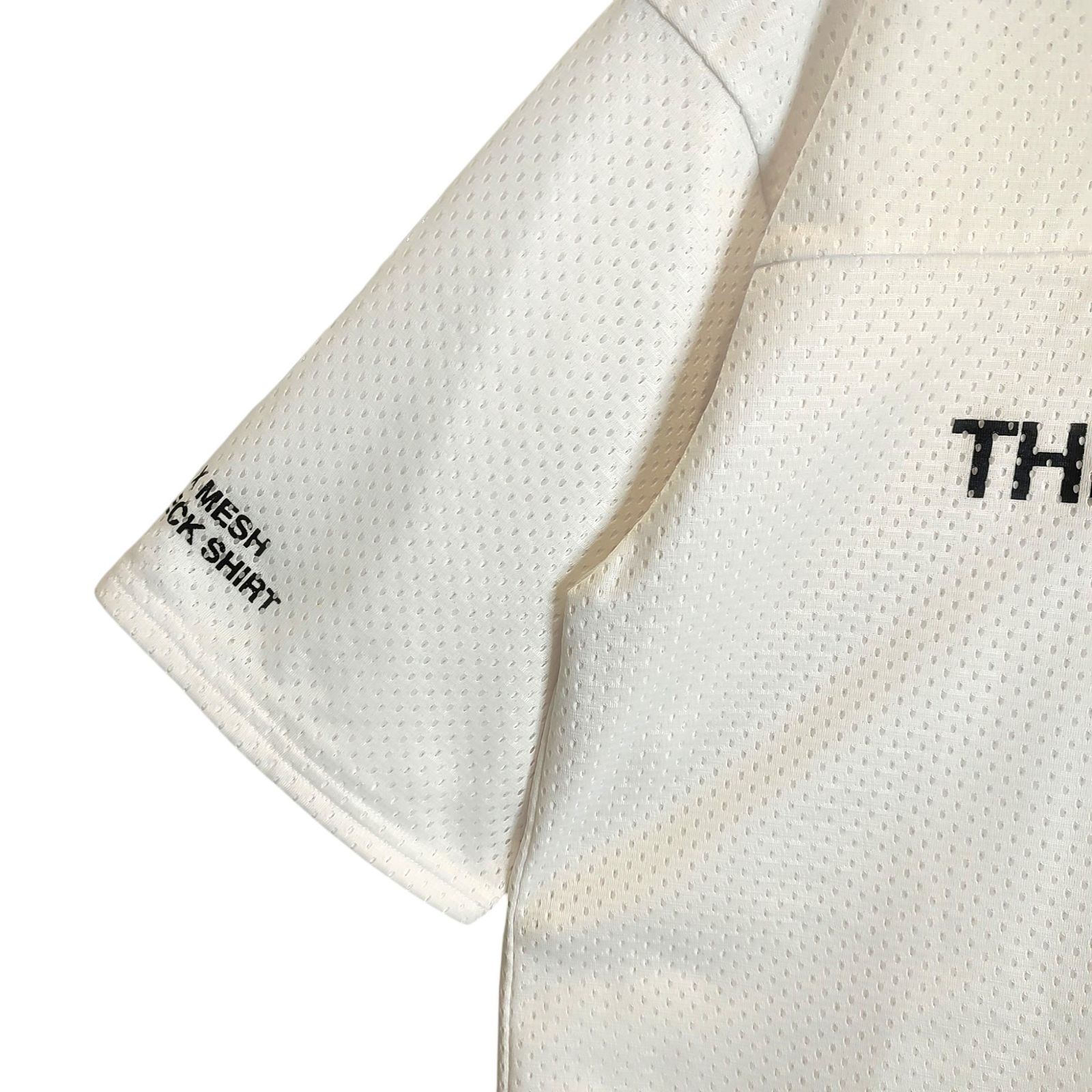 新品未使用　完売品　TFW49 メッシュシャツ ホワイト　Lサイズ TFW49 ティーエフダブリュー ゴルフ 23SS RELAX MESH MOCKNECK