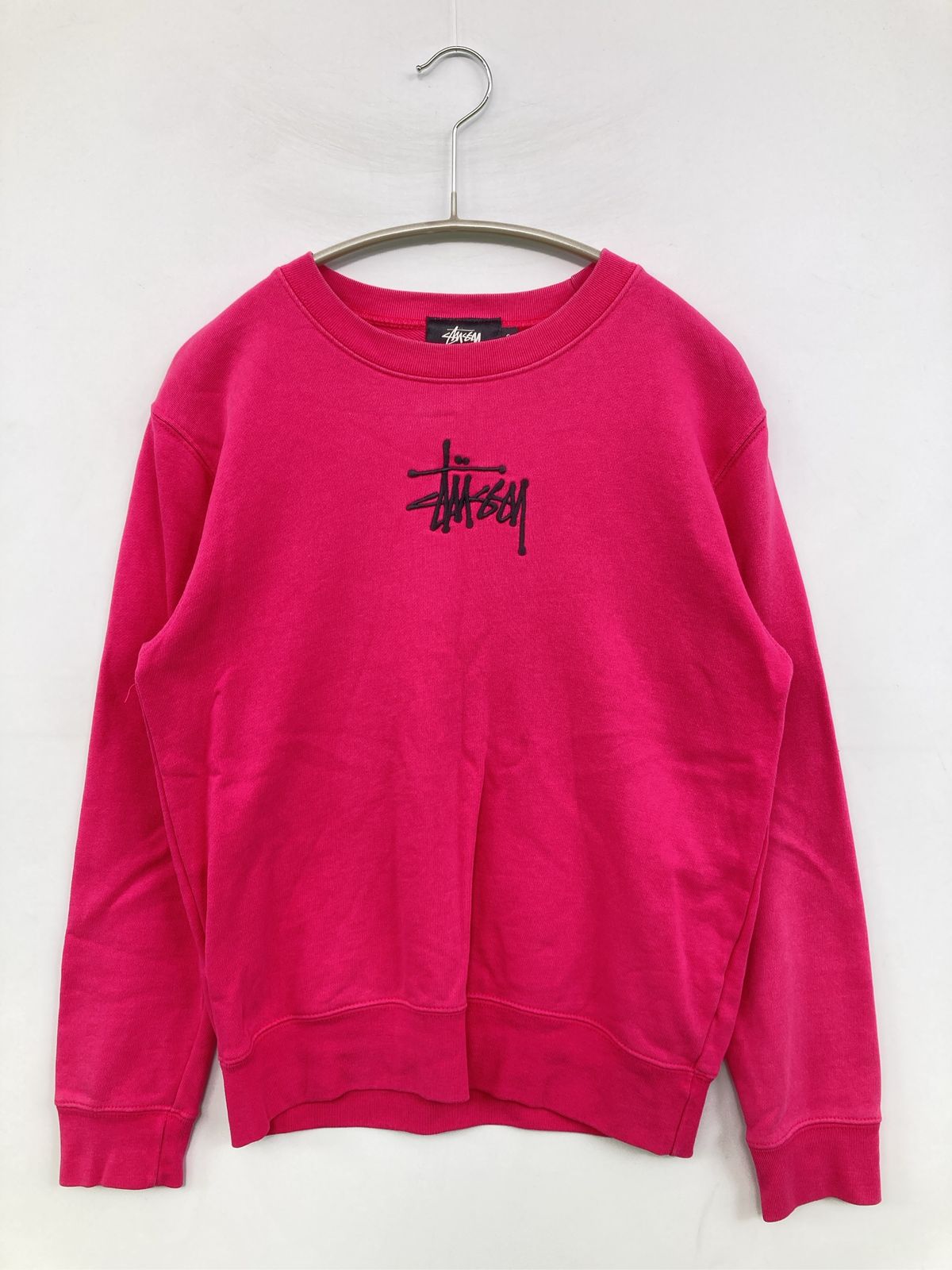 stussy ステューシー スウェット S ピンク コットン スウェット 無地 