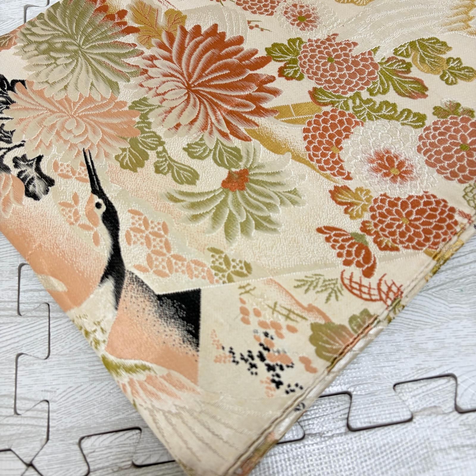 美品★アンティーク正絹・丸帯(おまとめ3点)仕立て上り アンティーク 丸帯 正絹 3本 帯まとめ売り リメイク材料 s-040 - メルカリ