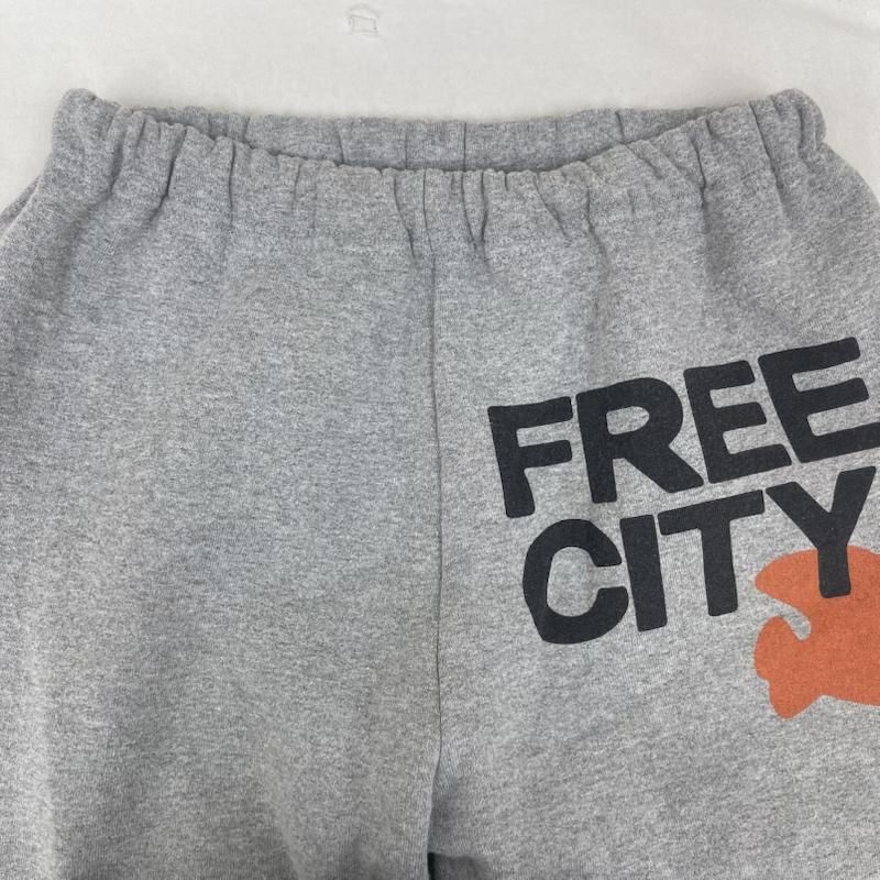 フリーシティ USA製 ロゴ グラフィック プリント スウェット パンツ 