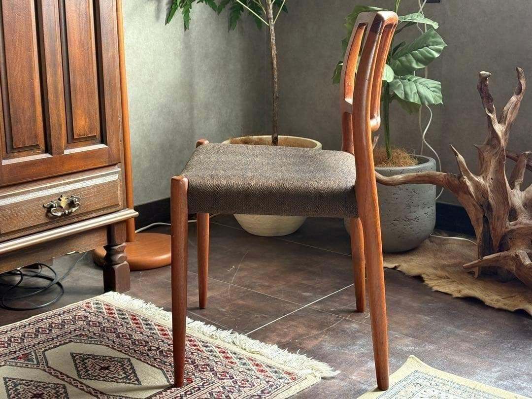Niels Moller Model 75 チーク ペーパーコード張替え後未使用 家具