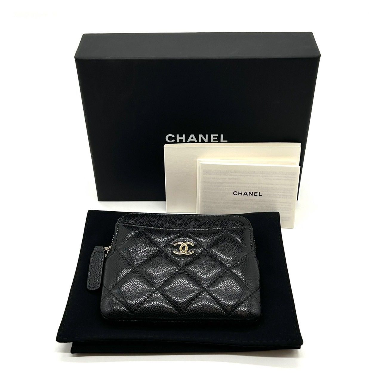 CHANEL シャネル マトラッセ キャビアスキン フラグメントケース