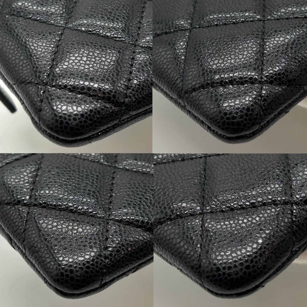 CHANEL シャネル マトラッセ キャビアスキン フラグメントケース