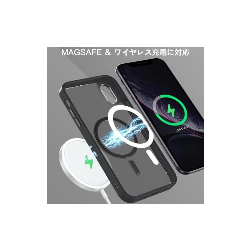 新品】 VENINGO iPhone XR ケース Magsafe 対応 ワイヤレス充電対応 半