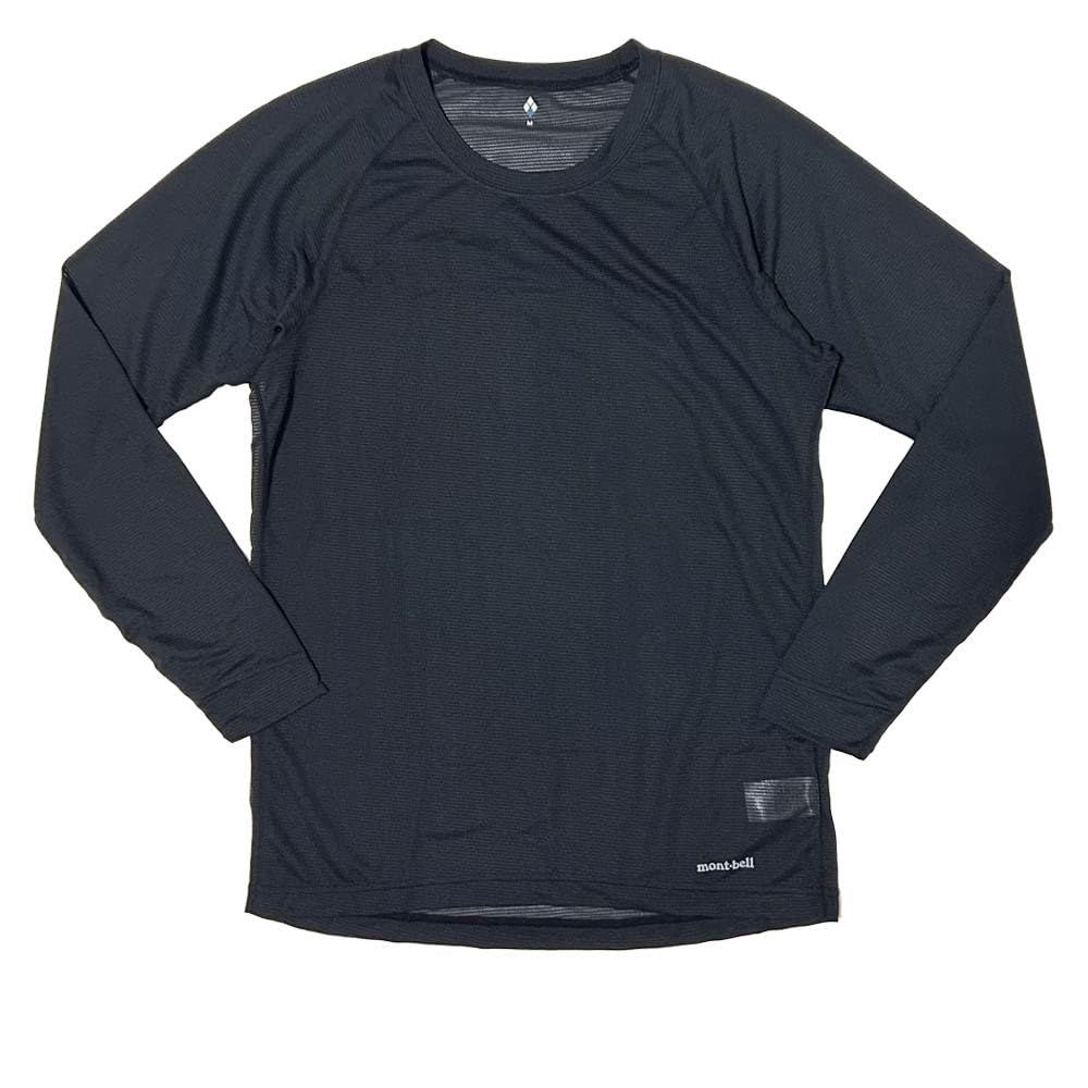 [モンベル] ジオライン クール メッシュ ラウンドネック 長袖Tシャツ 1107750 ブラック(BK) [XLサイズ]