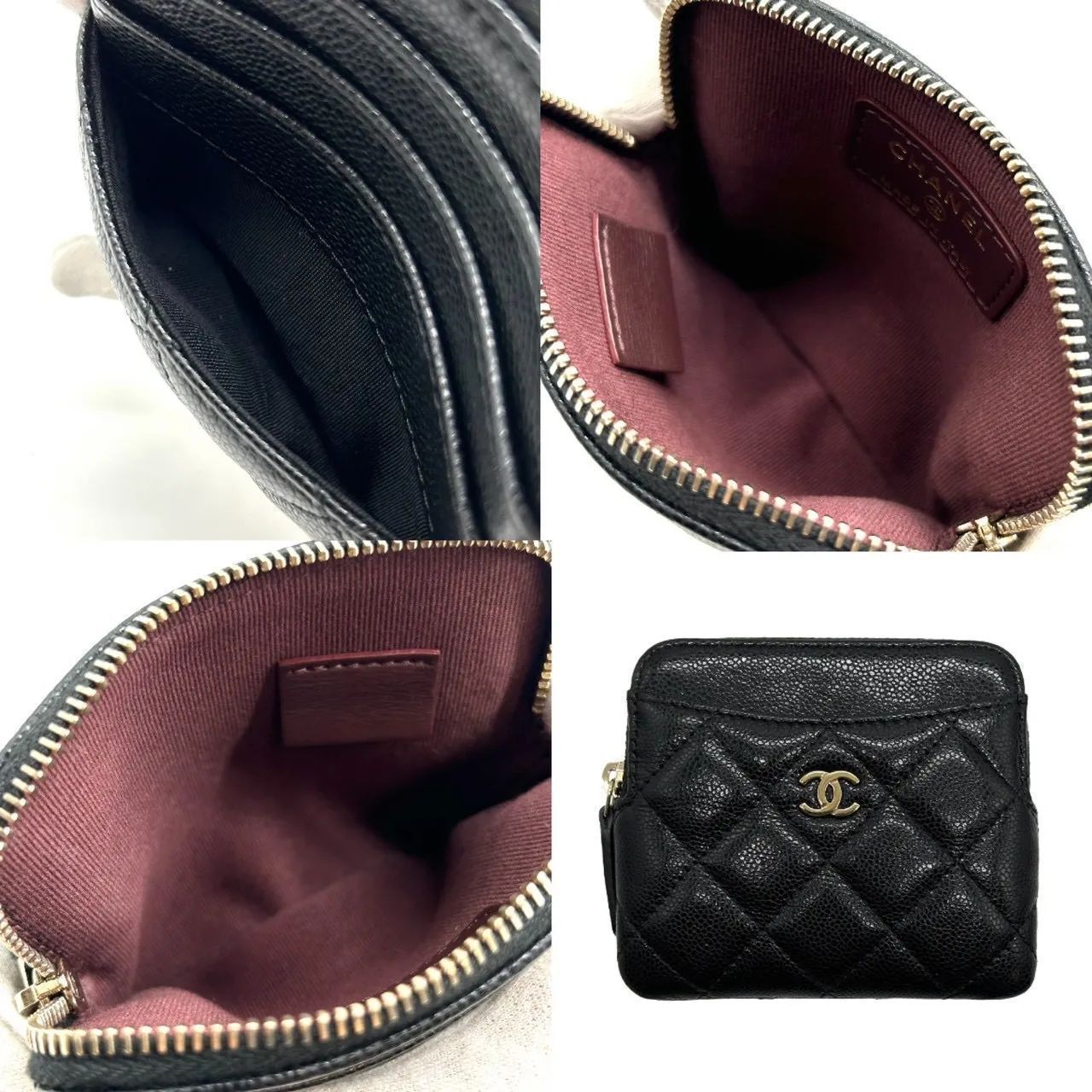 CHANEL シャネル マトラッセ キャビアスキン フラグメントケース