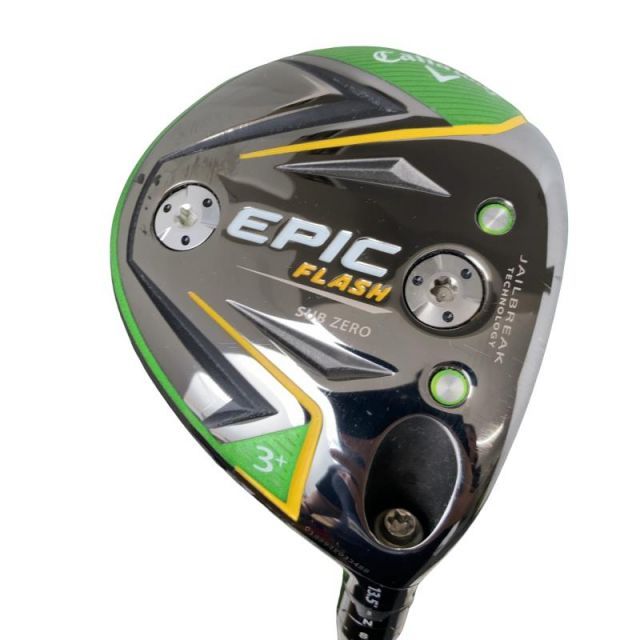 【中古】 キャロウェイ EPIC FLASH SUBZERO 3W+ フェアウェイウッド FW Tour AD SZ(フェアウェイ) (フレックスS) メンズ 男性用 右利き 右用 Cランク ゴルフクラブ