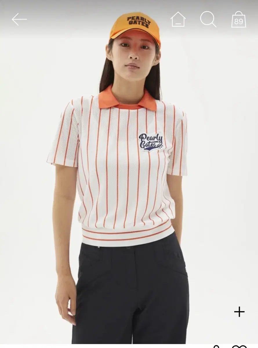PEARLY GATES レディース ストライプ メッシュ ポロTシャツ 1 (55반)