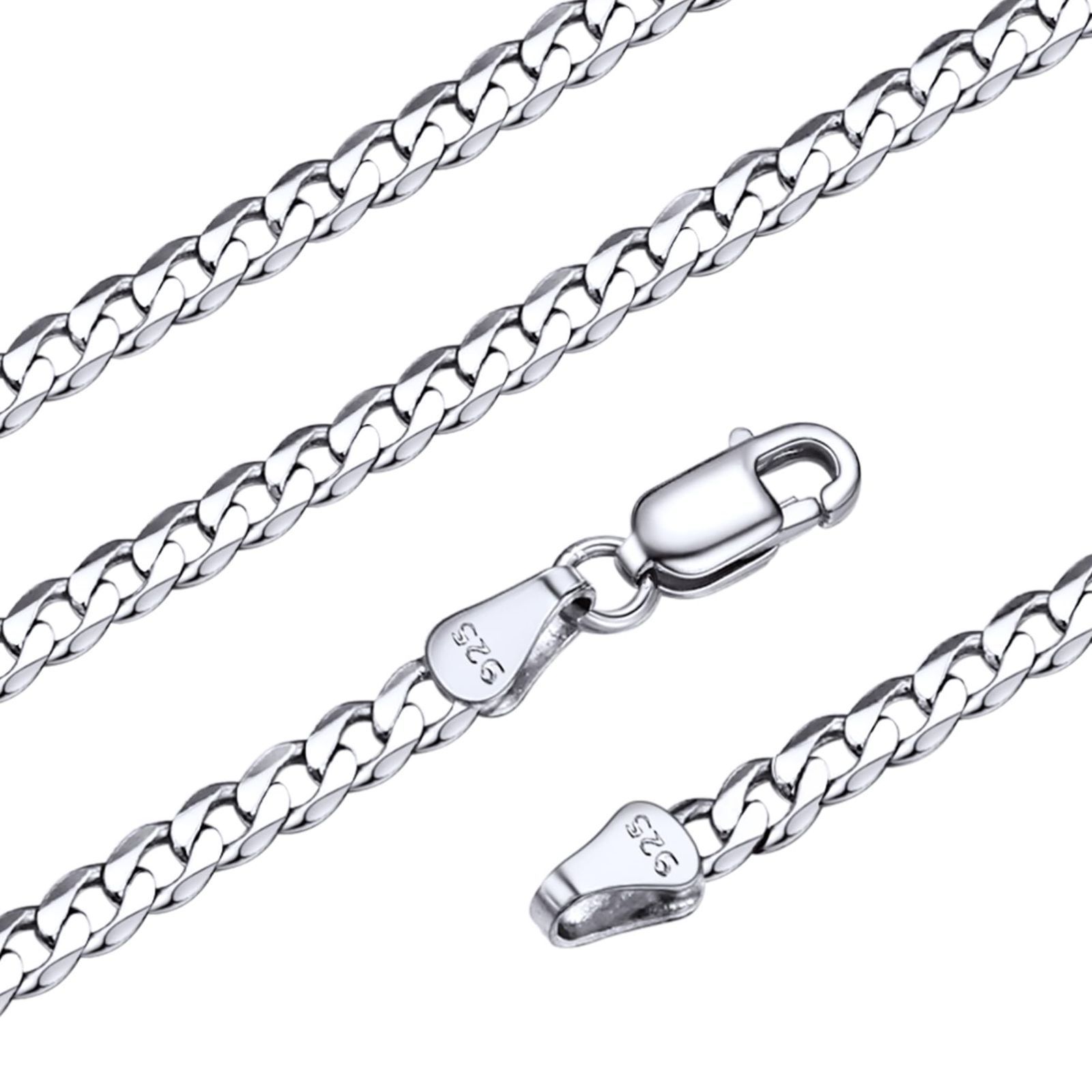 シルバー925 ネックレス メンズ チェーンのみ 喜平 金属アレルギー チェーンネックレス レディース 45cm 幅3mm アクセサリー