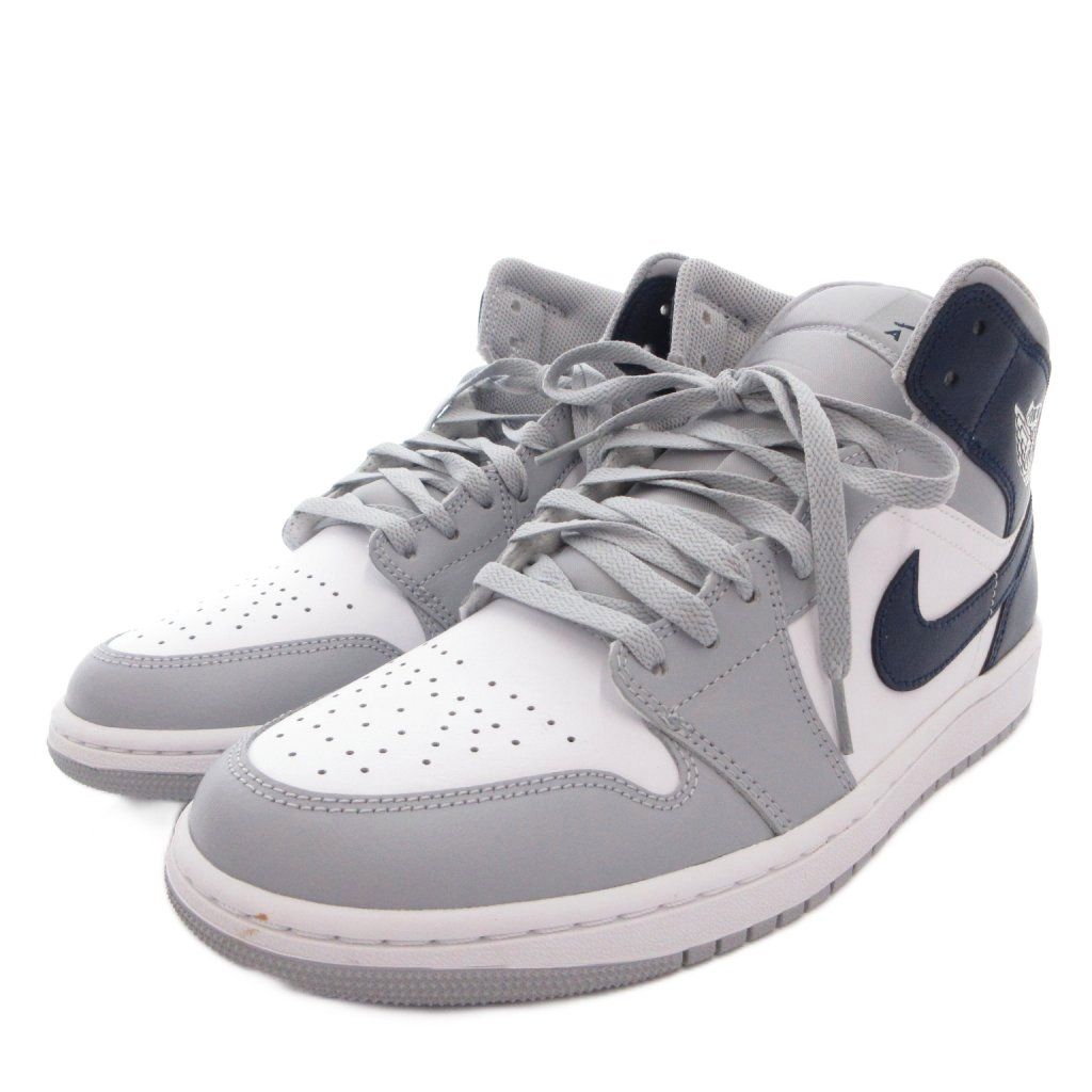 ナイキ NIKE Air Jordan 1 Mid スニーカー シューズ ハイカット グレー 