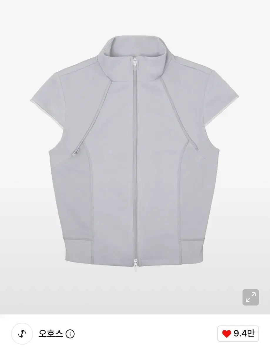 オホス apsleeve Jersey Track Zip-up / Grey