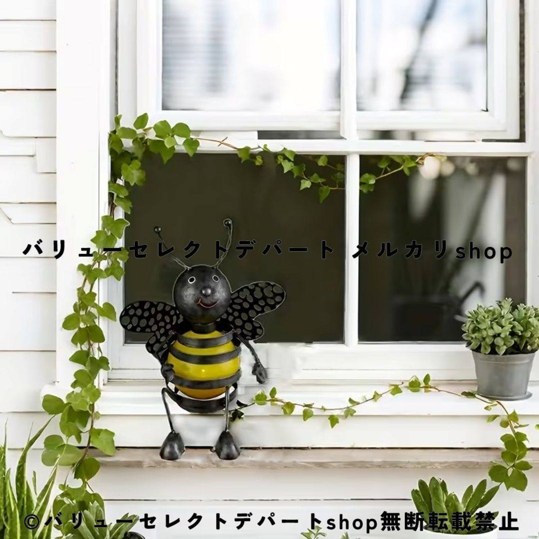 ソーラーライト ミツバチ ガーデンライト LED ガーデンオーナメント 蜂 置物ライト 屋外照明 ソーラー充電 自動点灯 ガーデニング雑貨 庭園装飾 ガーデンオブジェ 芝生 ベランダ バルコニー テラス エクステリア 防水風 インテリア雑貨 かわいい