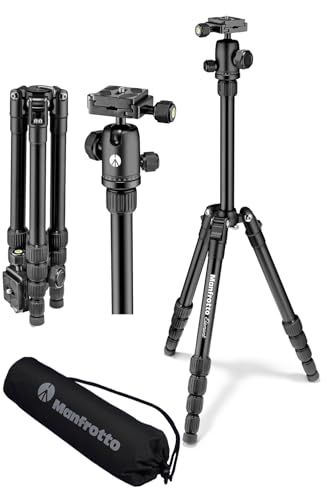 マンフロット(Manfrotto) Elementトラベル三脚 スモール ブラック コンパクト 軽量 折り畳み式 キャリーケース付き ボール雲台搭載 耐荷重6kg 全伸高143cm MKELES5BK-BH送料無料 ab7d63ed