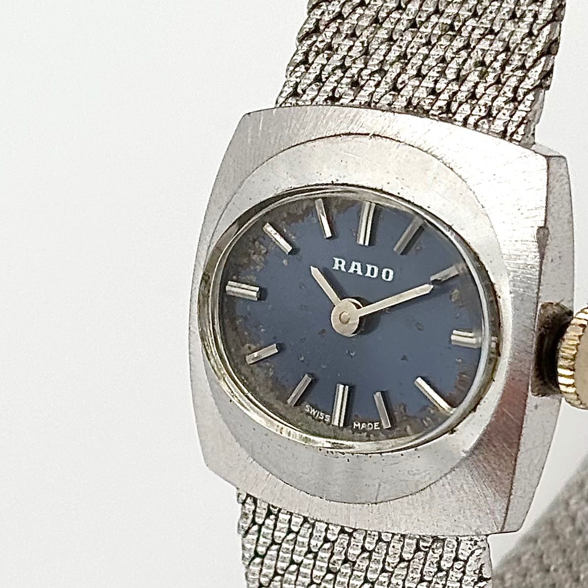 RADO ラドー 腕時計 レディース 手巻き ヴィンテージ トノー シルバー 