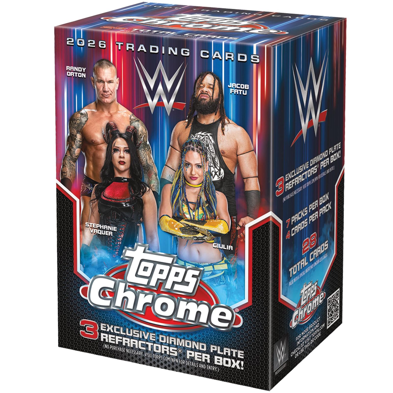 2026 Topps Chrome WWE - ファクトリーシール - バリューボックス。