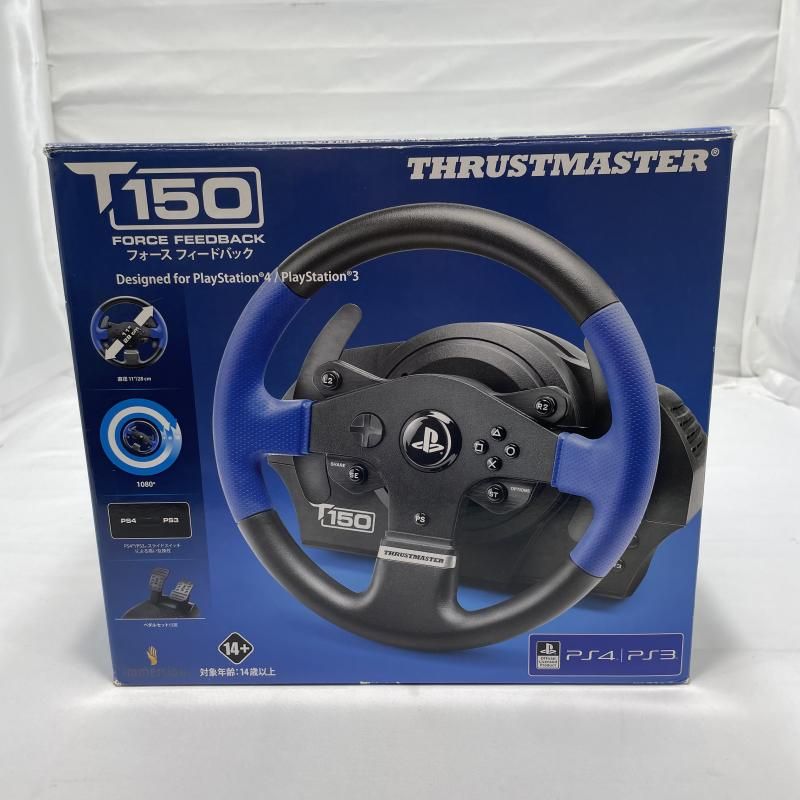 【中古】ｹﾞｰﾑOP）THRUSTMASTER T150 Force Feedback Racing Wheel for PS4/PS3 ハンコン ゲーミングコントローラー[19][240019537051]