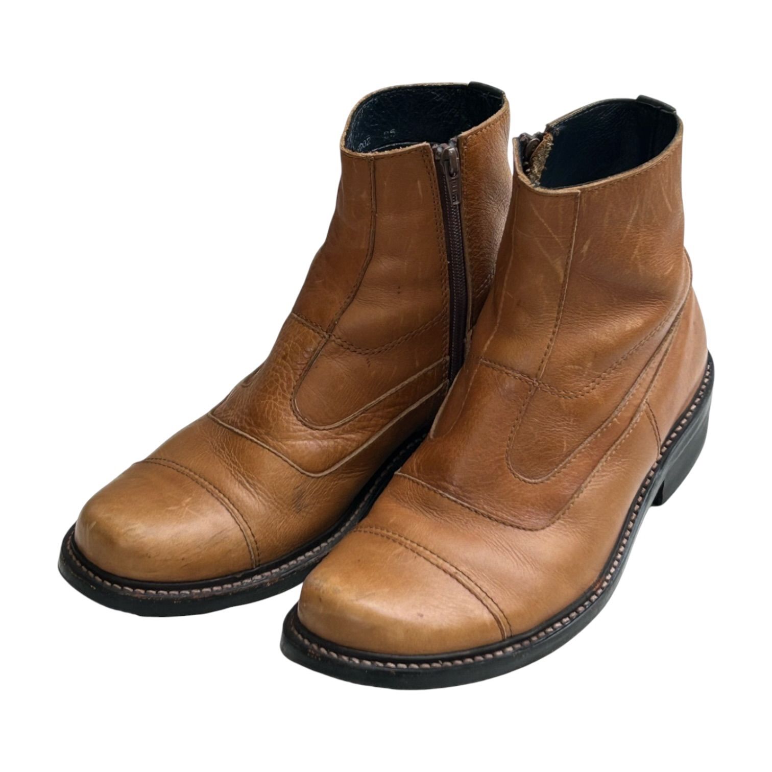 KENZO Side Zip Leather Boots (27.0cm程度) - メルカリ