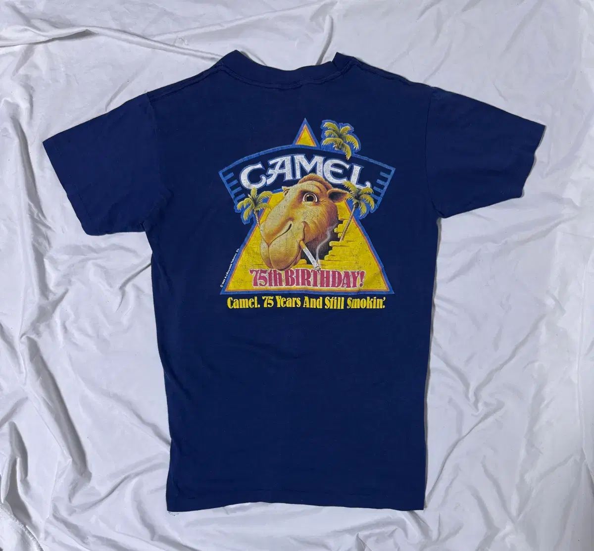 ビンテージ 染み込み CAMEL TシャツUSA製 80s 1980 キャメル 古着