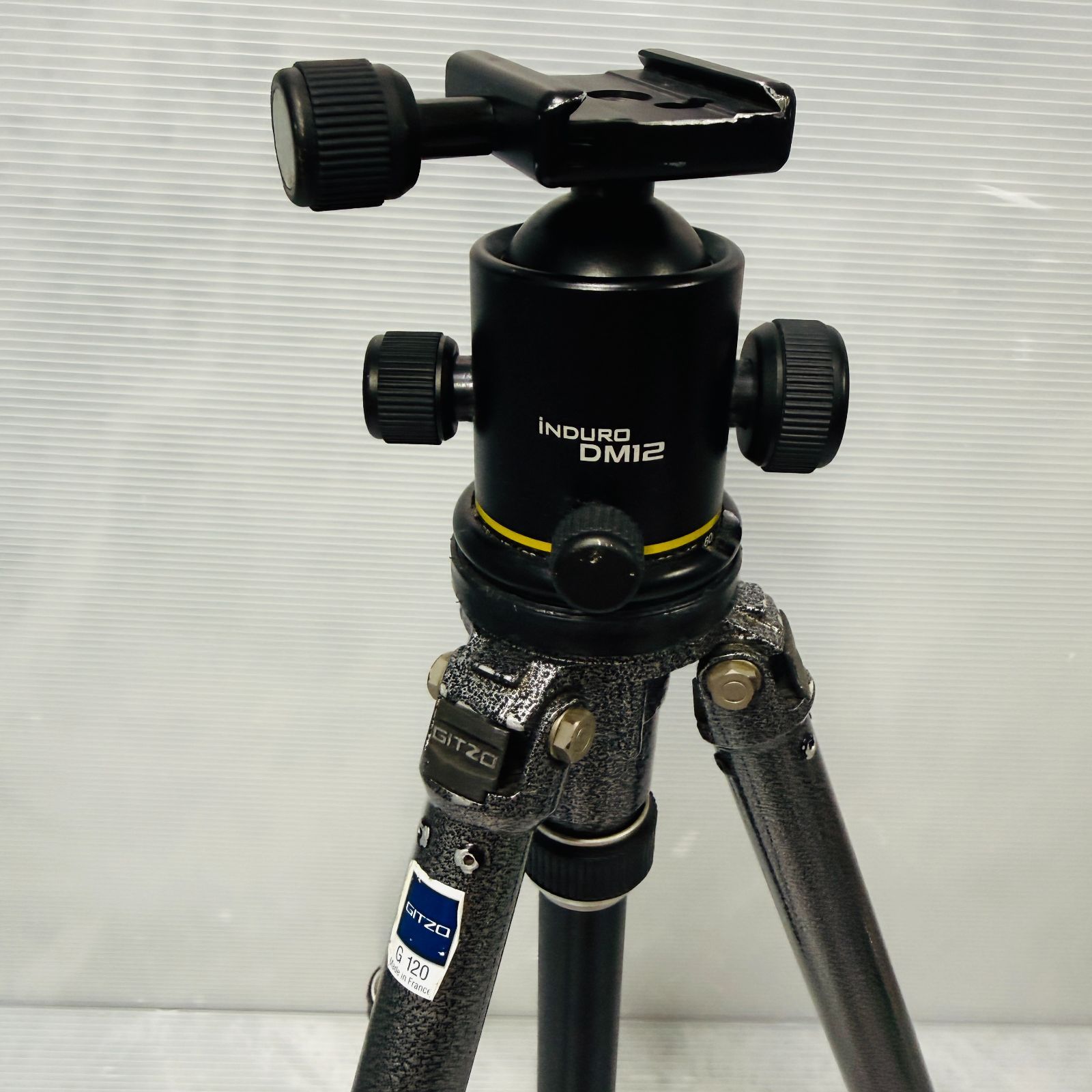 GITZO G120 + iNDURO DM12 雲台 / ジッツオ 三脚 フランス製 アルミ製