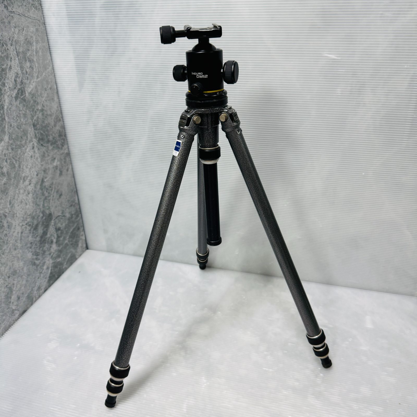 GITZO G120 + iNDURO DM12 雲台 / ジッツオ 三脚 フランス製 アルミ製