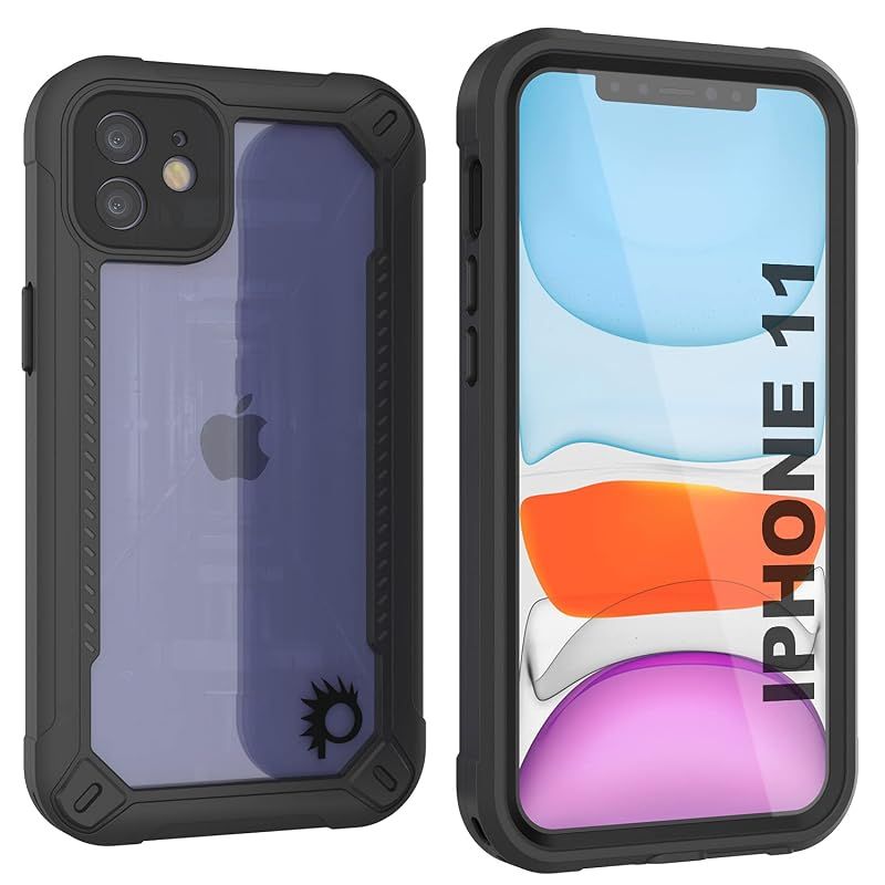 【新品】 PunkCase iPhone 11用 防水 ケース [Maximus シリーズ] [スリム フィット] [IP68 認証] [耐衝撃性] クリア アーマー カバー スクリーン プロテクター付き | iPhone 11 (6.1インチ) (2019)