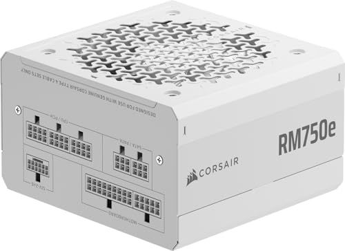 CORSAIR RM750e 2025ホワイトモデル PC電源ユニット 750W PCIE 5.1 対応 Cybenetics Gold ATX 3.1 認証済 フルモジュラー 12V-2x6 ケーブル付属 CP-9020292-JP送料無料 7bf06b43