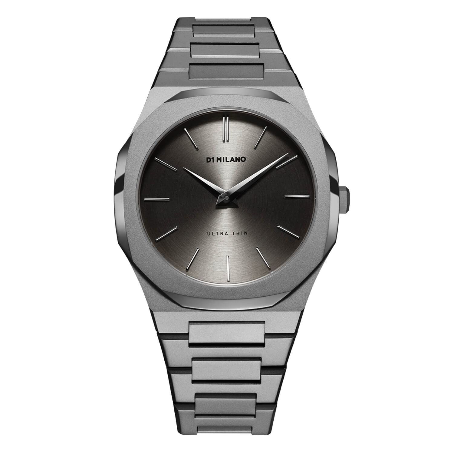 正規代理店 [D1 MILANO] D1ミラノ 時計 腕時計 メンズ UTBJ22 [ULTRA THIN] ウルトラ シン アントラチーテ 40mm ステンレス ベルト グレー [アントラチーテ]
