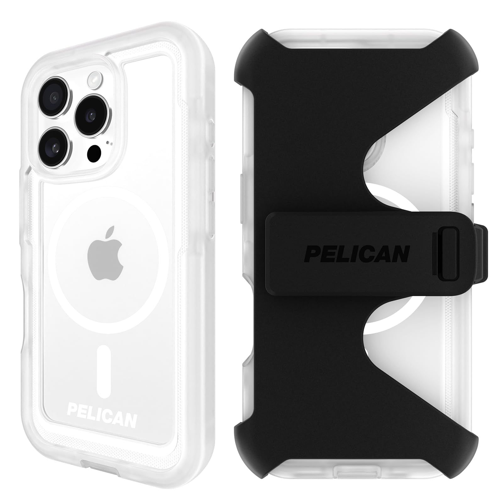 PELICAN ペリカン iPhone16 Pro用 ケース クリア ボイジャー [PP054442] MagSafe対応 落下テスト20フィートPelican Voyager 耐衝撃性 高耐久 専用ホルスター付き